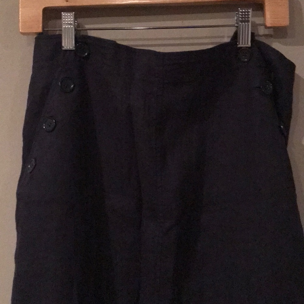 Max Studio Linen Sailer-Style Maxi Skirt